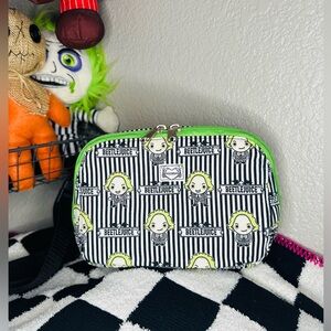 Beetlejuice Fanny pack (black/white/green)